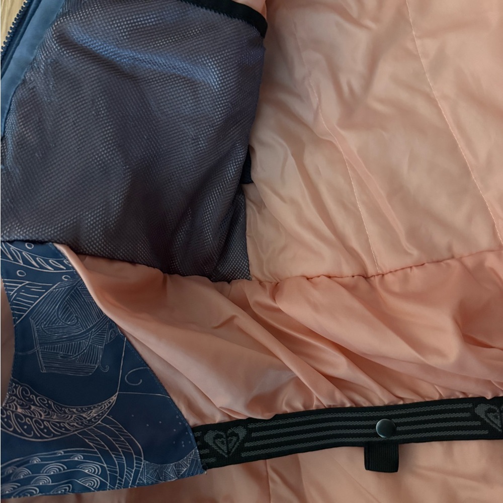 Roxy Blue Jacket With Pink Lining - image 7